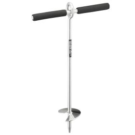 VEVOR Sand Anchor, 18 in Stainless Steel Beach Anchor, Screw in Sand Boat Anchors with Spiral Blade, Shallow Water Boat Auger Anchors