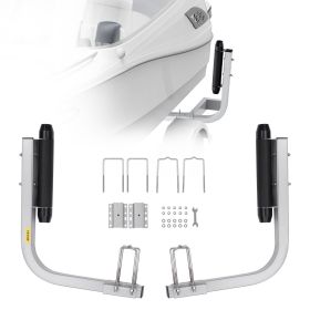 VEVOR Boat Trailer Guide, 2PCS Adjustable Short Bunk Guide-Ons, Hardened Steel Trailer Guide Poles with Soft Cushion, Heavy Duty Roller Guide Des