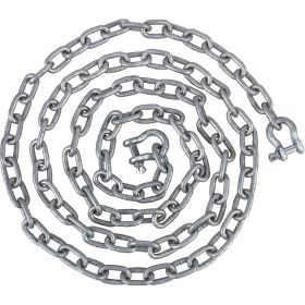 VEVOR Anchor Chain, 20' x 5/16" Galvanized Steel Chain, 3/8" Anchor Chain Shackle, 11650lbs Anchor Lead Chain Breaking Load