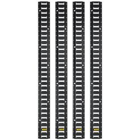 VEVOR E-Track Tie-Down Rail, 4PCS 8-FT Steel Rails w/Standard 1"x2.5" Slots