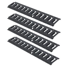 VEVOR E Track Tie Down Rail Kit, 2' Steel Rails, 4 Pack, Secure Cargo & Heavy Loads Up to 2000 lbs, Heavy Duty Etrack Rails with Screws for Garag