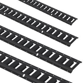 VEVOR E Track Tie-Down Rail Kit, 18PCS 5' E-Tracks Set Includes 4 Steel Rails & 8 O-Ring Anchors & 4 Tie-Offs with D-Ring & 2 Ratchet Straps