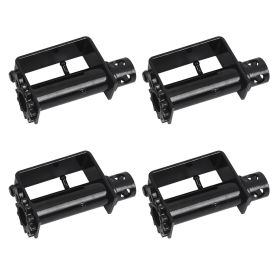 4 Pack Trailer Winch, Heavy Duty Weld-On Winch for Flatbed Trailers, Truck Lashing Winch for Webbing Within 2.75" or Steel Wire Rope Within 0.51"