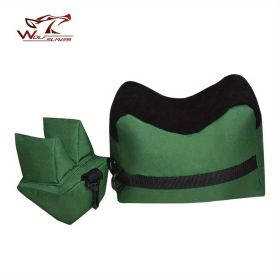 dDurable Outdoor Tactical Sandbag Support Bag for Shooting and Sighting - Perfect for Training and Competition (Color: Green)